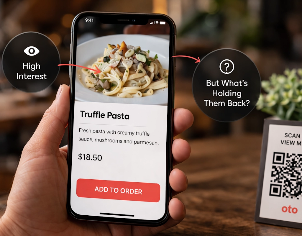 Почему некоторые блюда получают клики в QR-меню, но не продаются